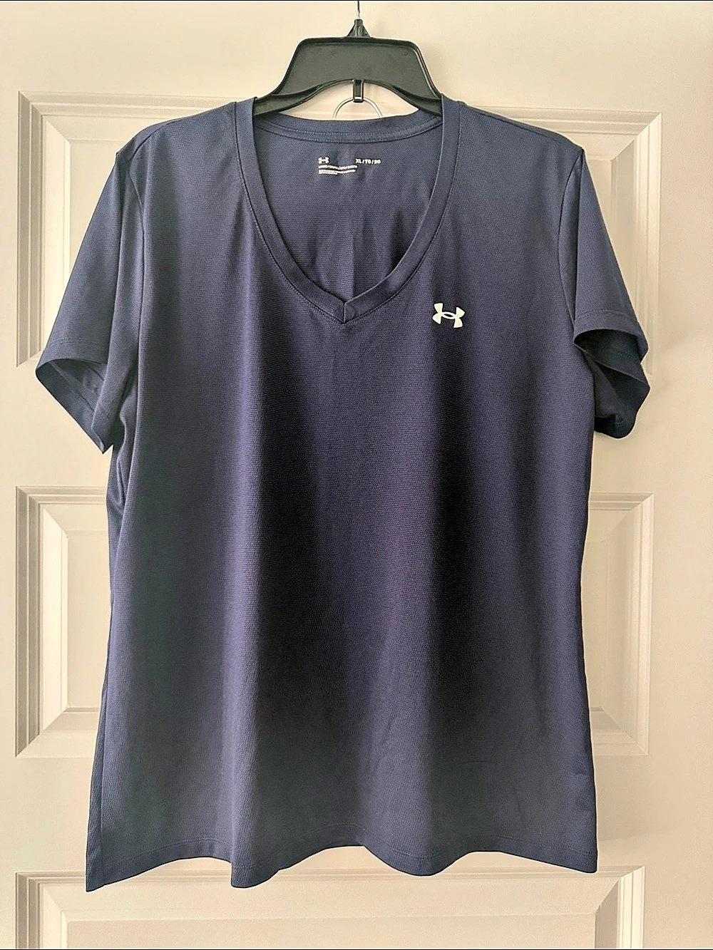 Under Armour UA Tech Twist V-Neck T-Shirt Blue XL Loose Comfort Fit